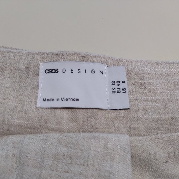 ASOS High Waist Cream Shorts - Picture 7 of 7